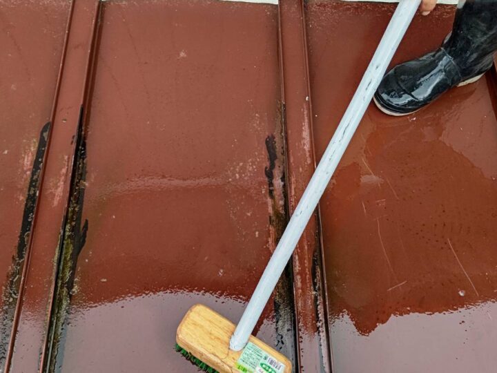 屋根　高圧水洗浄